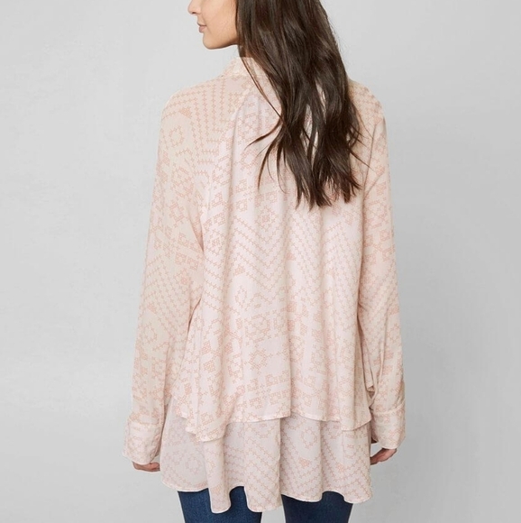 MISS ME Pink & White Button Down Shirt, Small - Picture 2 of 10